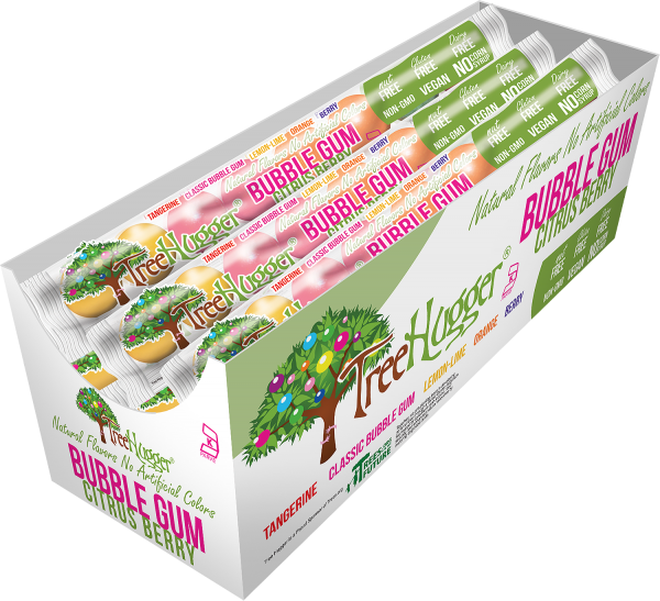 Tree Hugger Bubble Gum Citrus Berry 8 ct Tube- ITEM 400153 (12 Tubes) - Image 3